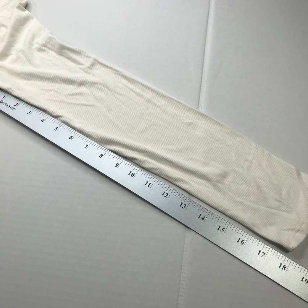 Wild Fable Women's Long Sleeve Rib Fitted Knit Shirt Cream Small New With Tags - Picture 11 of 14